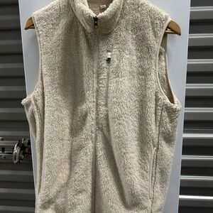 Men's Cream Fleece Vest